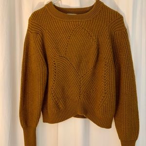 Wilfred cropped heavy knit sweater